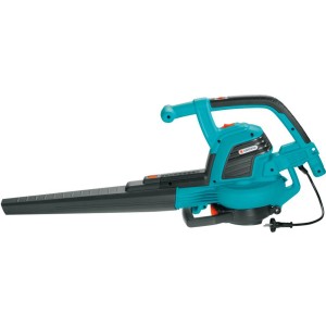 Gardena Elektrický fúkač a vysávač lístia ErgoJet 3000 s 3000 W, modro-sivá farba. Fúkač a vysávač v jednom.