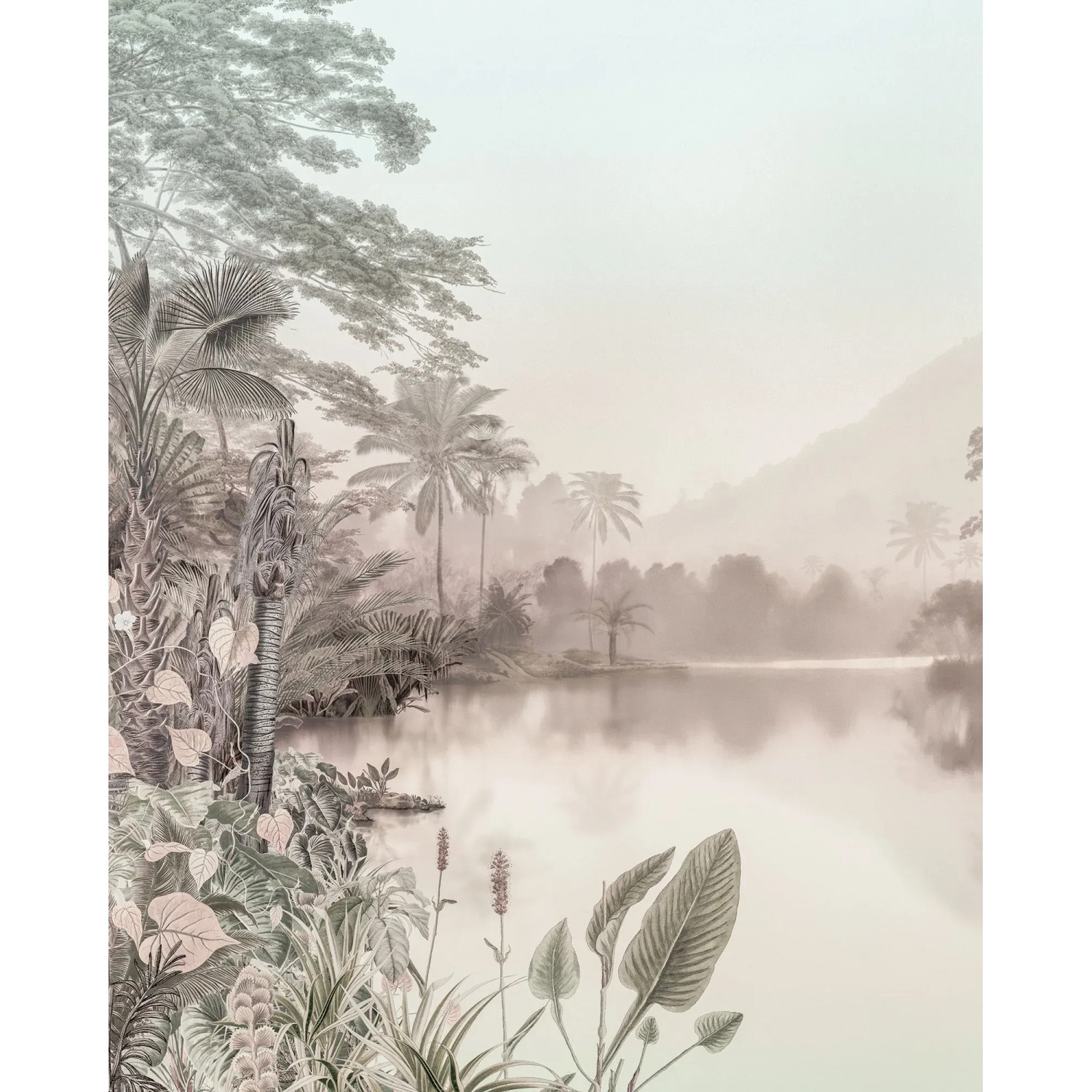 E-shop Komar Vliesová fototapeta Lac des Palmier 200 x 250 cm