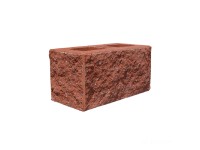 DITON Plotová tvárnica s fazetou C rohová červená 38,5 x 19 x 19 cm