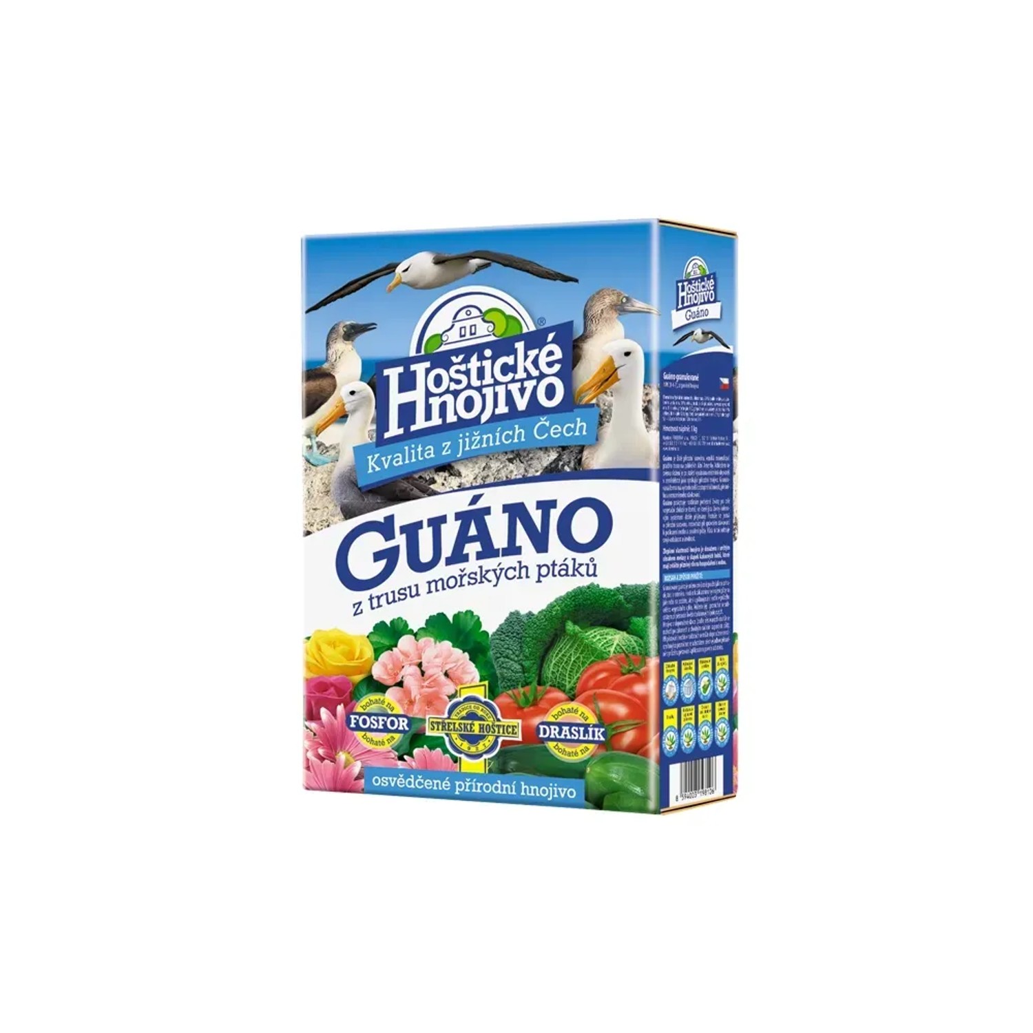 E-shop Hoštické hnojivo Guáno z trusu morských vtákov granulované 1 kg