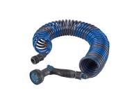 LUX-TOOLS Súprava záhradnej sprchy so špirálovou hadicou, 5 prúdov