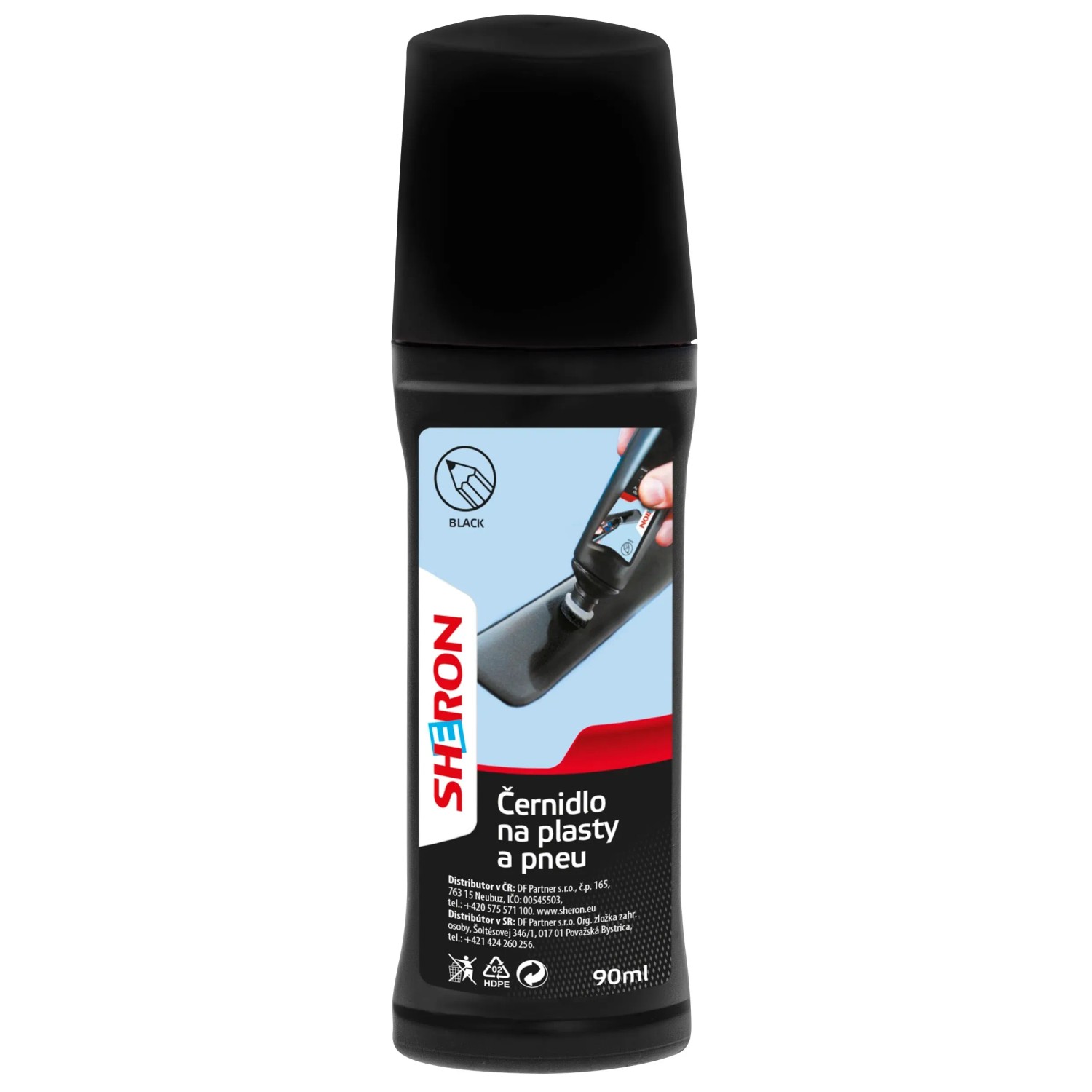 E-shop SHERON Černidlo na plasty a pneu 90 ml
