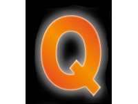 Conacord Reflexné domové písmeno Q, oranžové, 8 cm