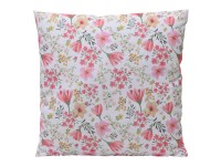 Dekoratívny vankúš s motívom kvetín, polyester, 45 x 45 cm