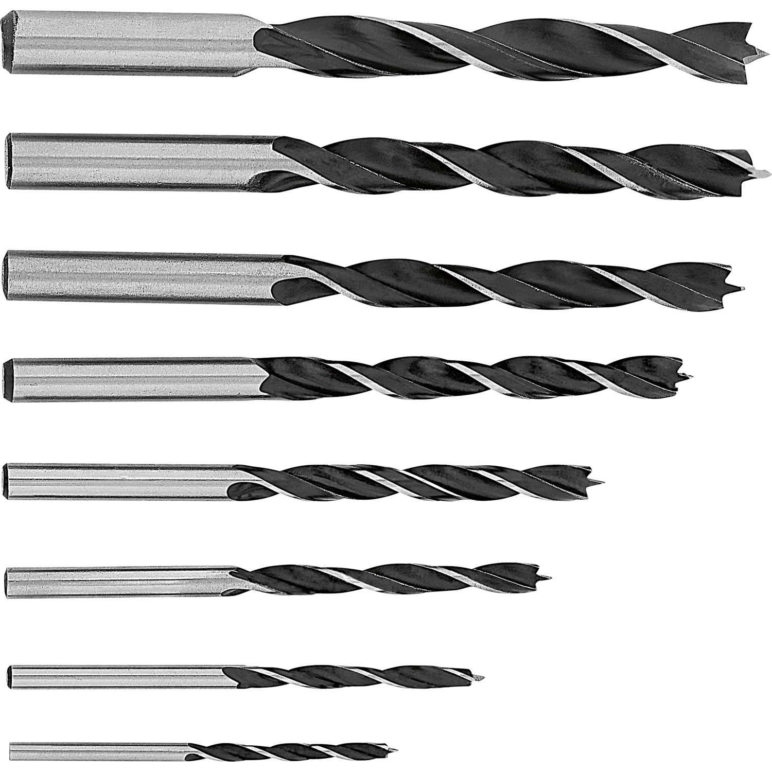 E-shop LUX-TOOLS Súprava vrtákov do dreva Classic Ø 3 mm - 10 mm, 8-dielna