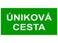 Samolepka Úniková cesta 200 mm x 100 mm