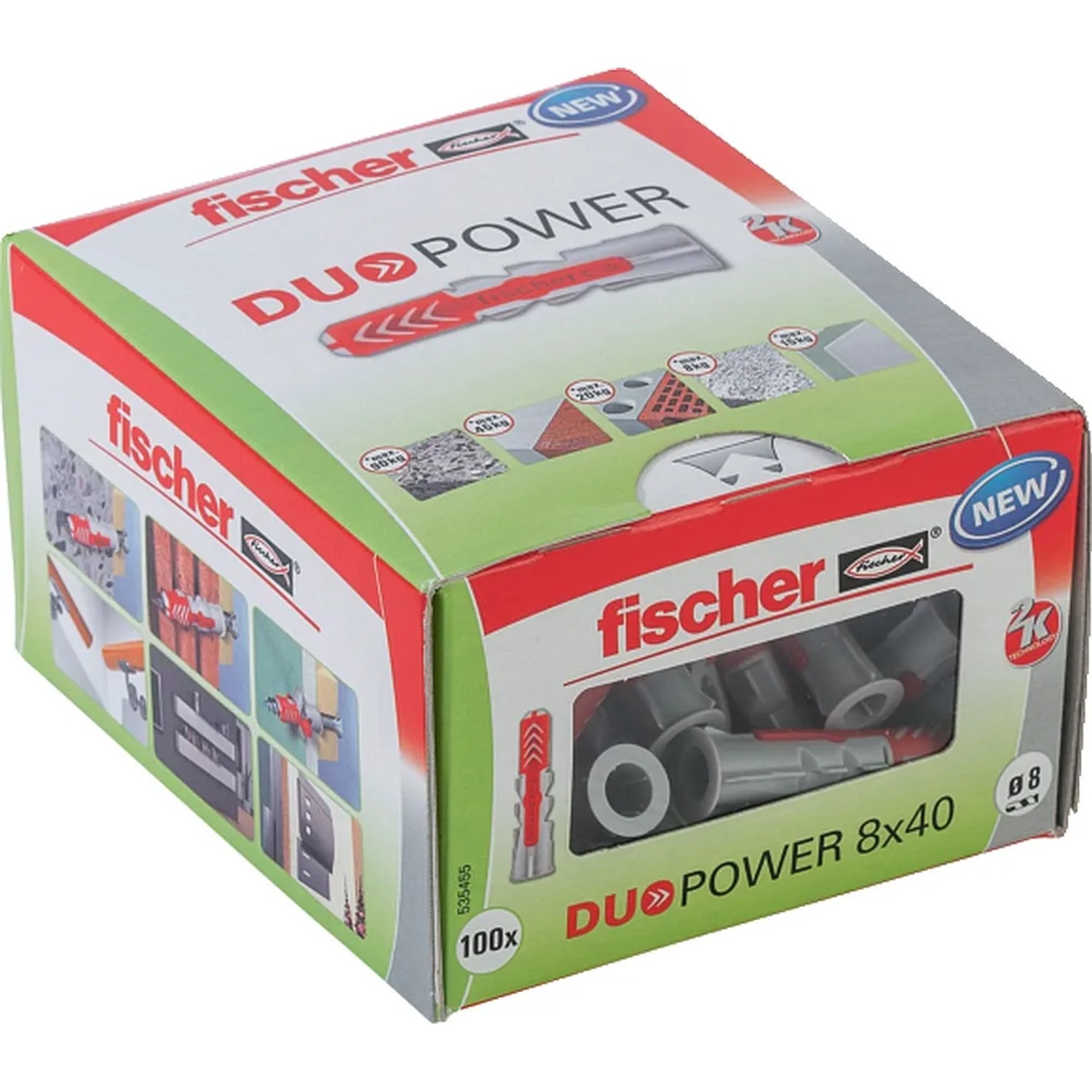 E-shop Fischer Hmoždinka DuoPower 8 x 40 LD, 100 ks