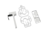 Gardinia Upínací držiak pre vitrážne a kaviarenské tyče biely