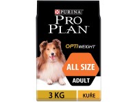 Purina Pro Plan Granule pre psov Adult All Size Optiweight kuracie 3 kg