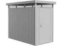 Biohort Plechový domček HighLine HS stand. dvere, strieborná, 155 x 275 x 222 cm