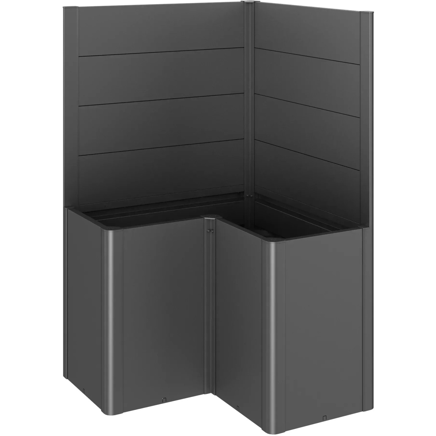 E-shop Biohort Zástena pre záhony vyvýš. 1x1/Belvedere L100 bez skla tm.sivá