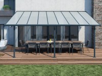 Palram Záhradná hliníková pergola Sierra 5400 3 x 5,46 antracitová