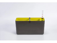 Plastia Samozavlažovací kvetináč Berberis antracit + zelená 19,7 x 39,5 x 19,5cm