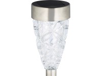 OBI Solárna záhradná LED lampa Donati transparentná