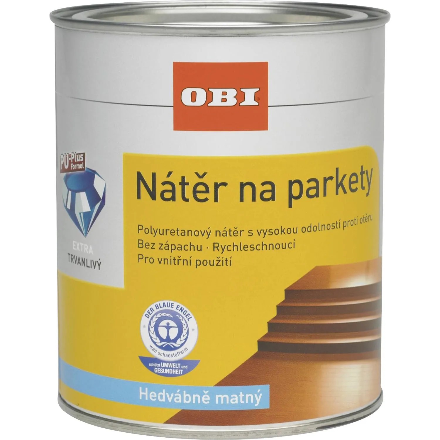 E-shop OBI Náter na parkety hodvábne matný transparentný 2,5 l