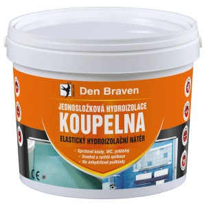Vedro Den Braven Koupelna, elastická hydroizolácia pre sprchy, WC a práčovne.