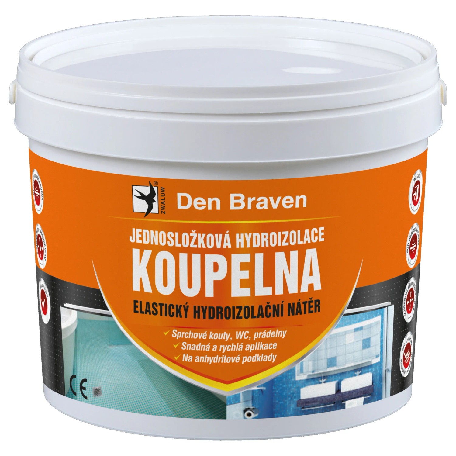 E-shop Den Braven Jednozložková hydroizolácia DEBBEX KÚPEĽŇA 2,5 kg