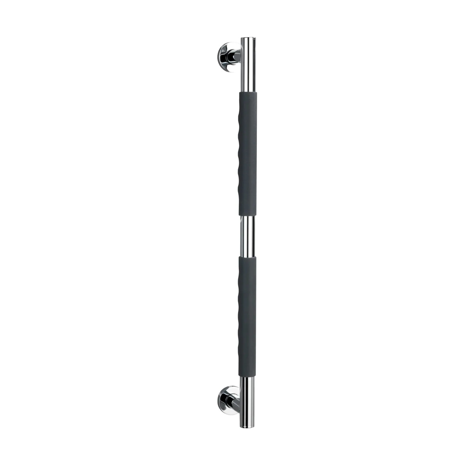 E-shop Wenko Nástenné držadlo z ušľachtilej ocele Secura silikón 65,5 x 5 x 9 cm antrac