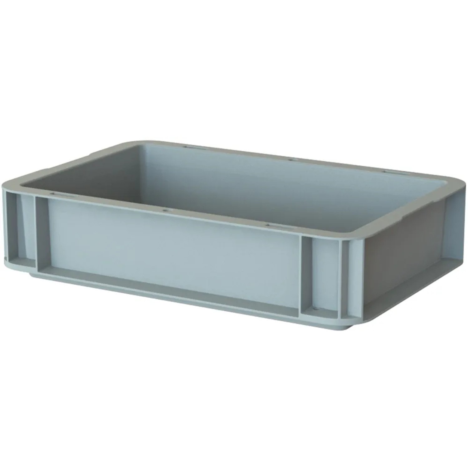 E-shop Surplus Systems Eurobox s plnou stenou, sivý, 2,9 l, 300 x 200 x 70 mm