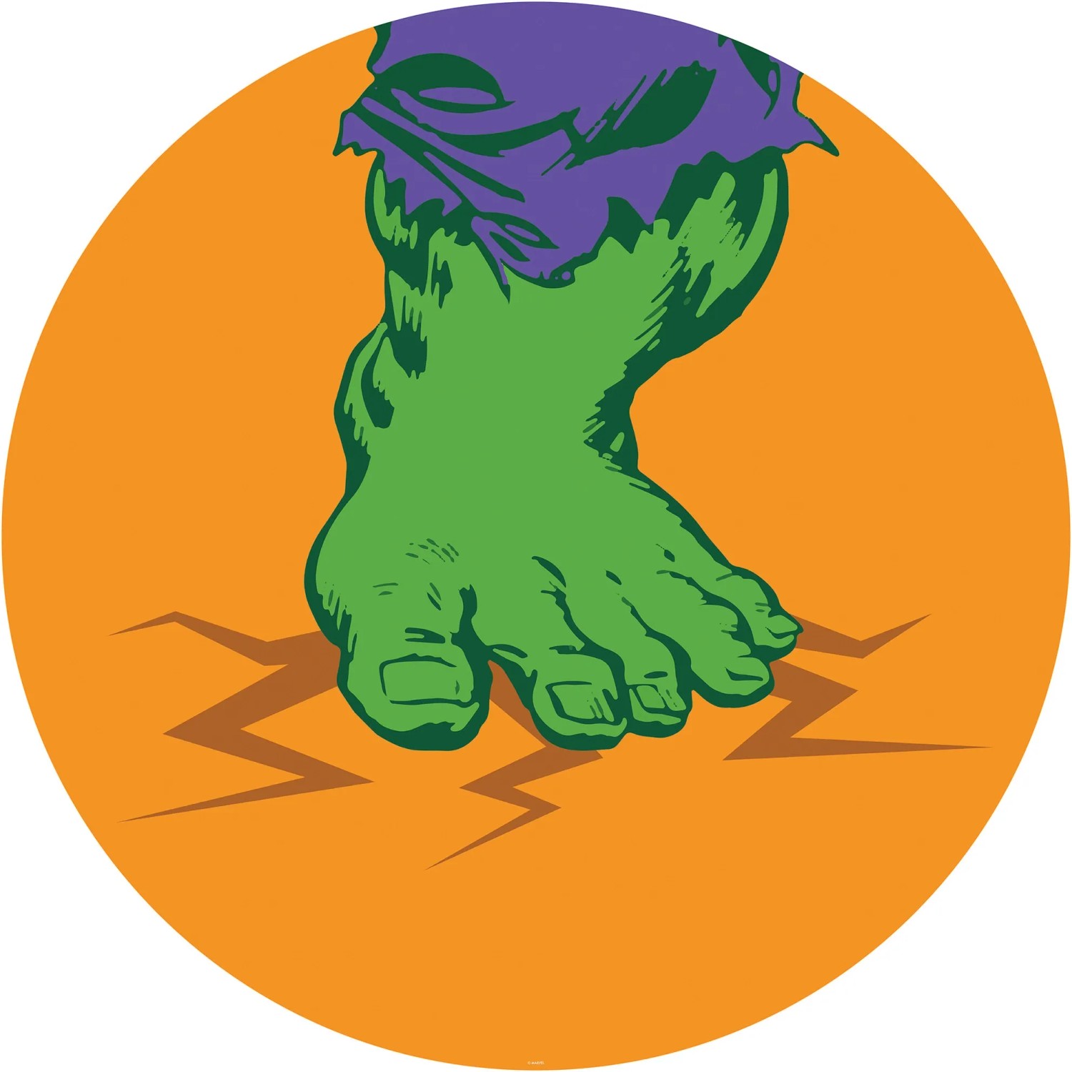 E-shop Komar Samolepiaca vliesová fototapeta Dot Avengers Hulks Foot Pop Art pr. 125 cm