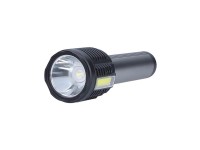 Solight LED svietidlo ručné nabíjacie, 150 + 150 lm, čierno-strieborná