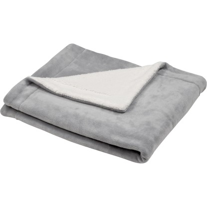 Flísová deka Sherpa 130 cm x 150 cm tmavosivá