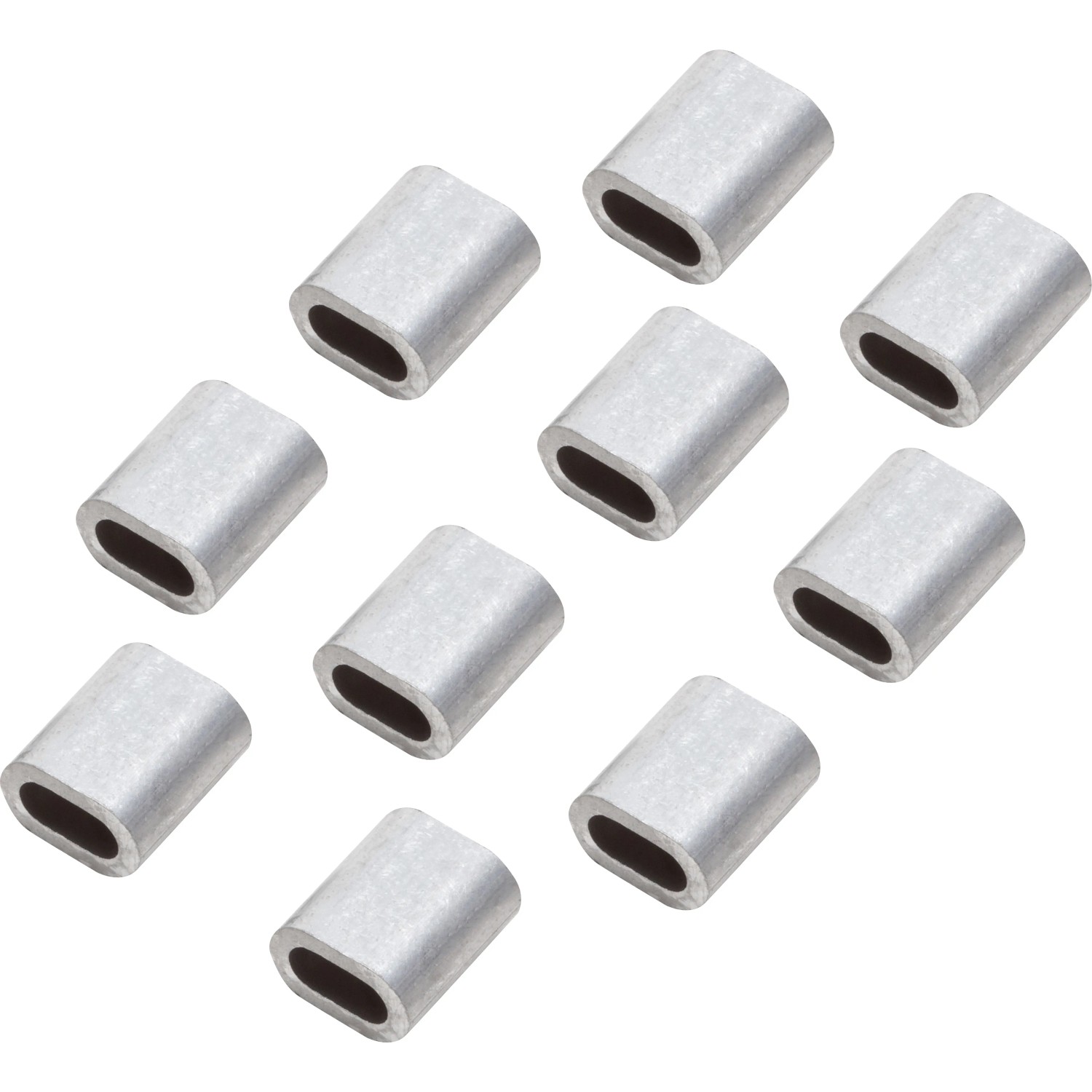 E-shop LUX-TOOLS Lanová lisovacia svorka, hliník, 10 ks, pr. 4 mm