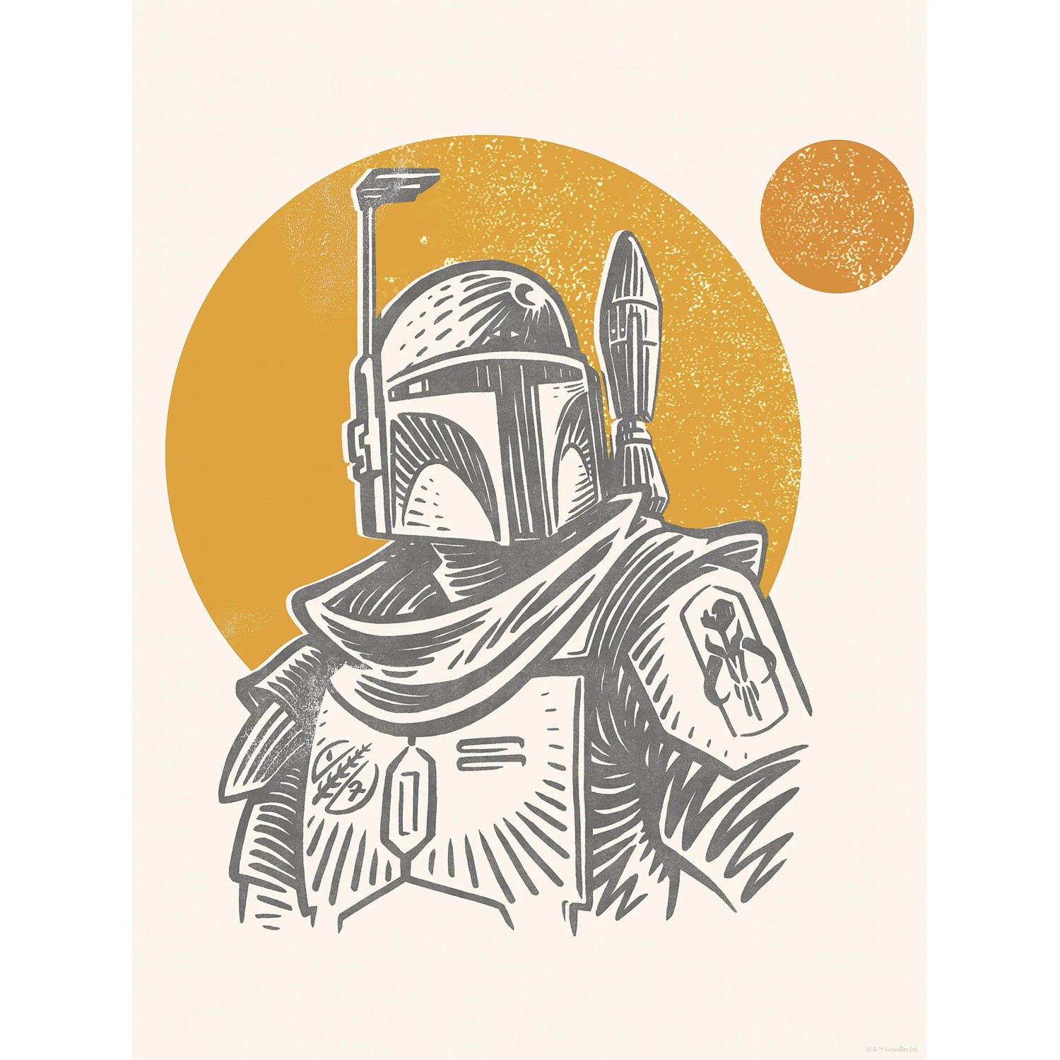 E-shop Komar Plagát Star Wars Boba Fett Illustration Iconic 30 x 40 cm