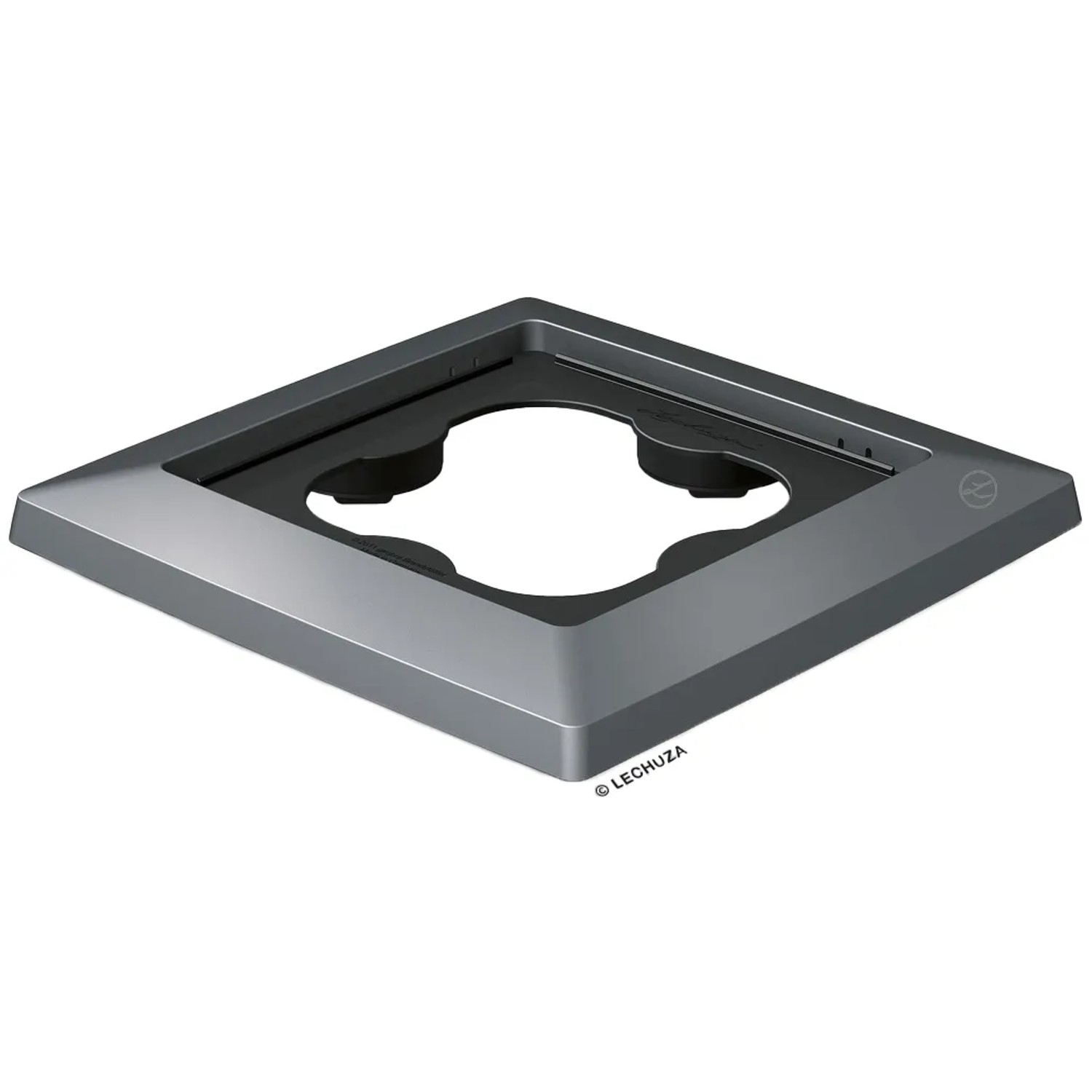 E-shop Lechuza Podstavec pod kvetináč s kolieskami Cubico 30, met. antracit, 32 x 32 cm