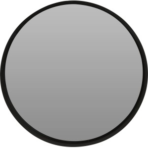 Okrúhle zrkadlo s čiernym dreveným rámom, Ø 40 cm, na dekoráciu stien.