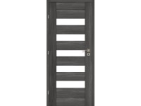 Voster Rámové falcové interiérové dvere BERGAMO 10, 3D fólia, antracit, 60 Ľ