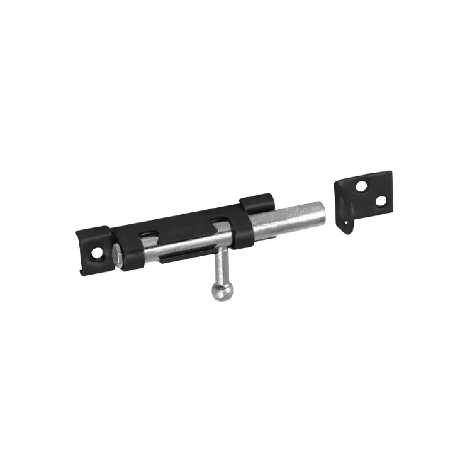 E-shop Domax Zástrč s okrúhlym jazdcom úzka WOS 70, čierna duplex, 70 x 10 mm