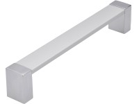 Siro Úchytka na nábytok 2156 hliník matný -  rozstup 128 mm lesklá chrómová