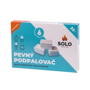 SOLO Podpaľovač, 32 kusov, parafín, pre gril, krb a pec.