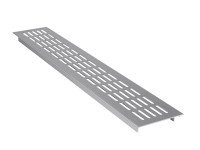 OBI Mriežka z ľahkého kovu, hliníková, strieborná, 480 x 80 mm