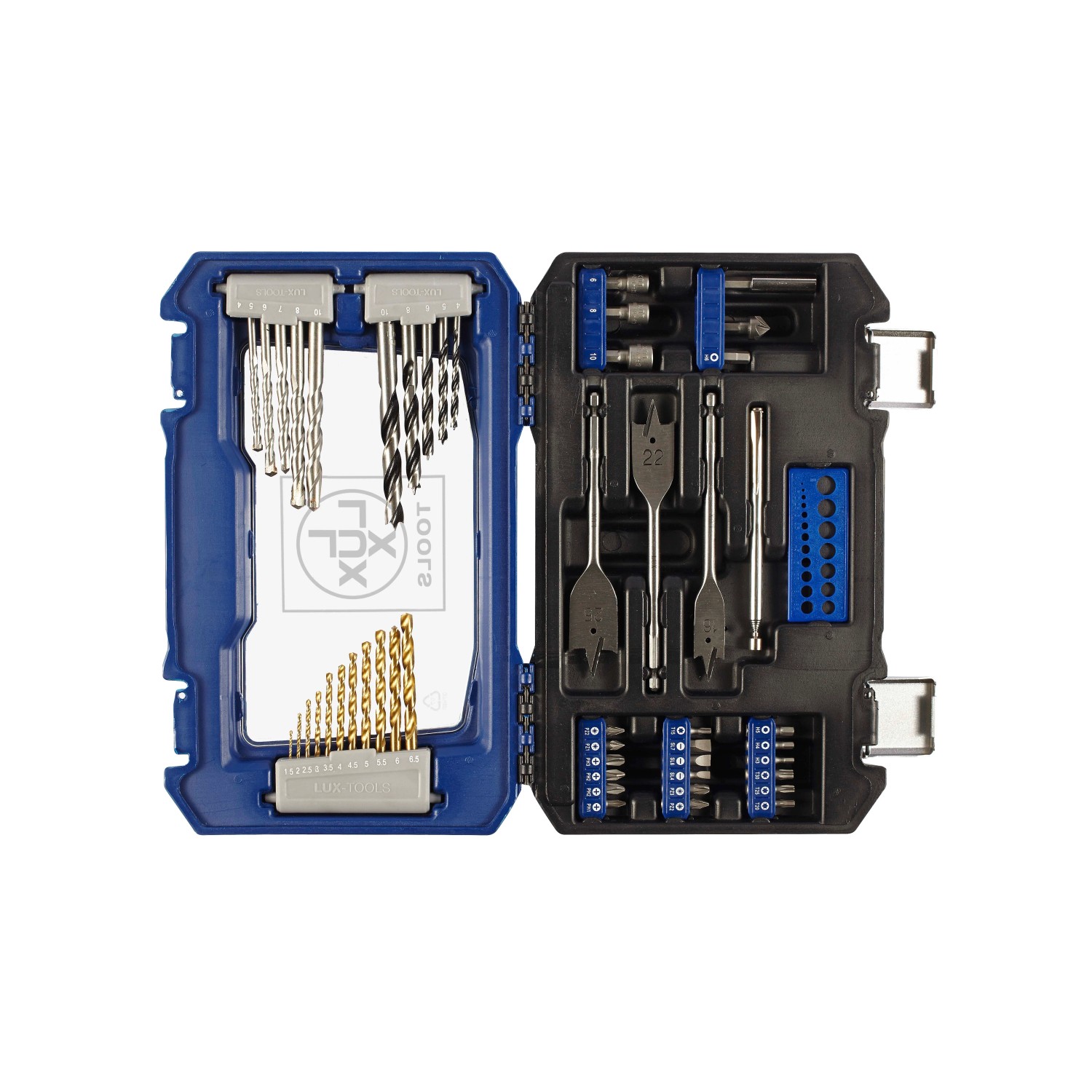 E-shop LUX-TOOLS Súprava vrtákov a bitov 51 dielov