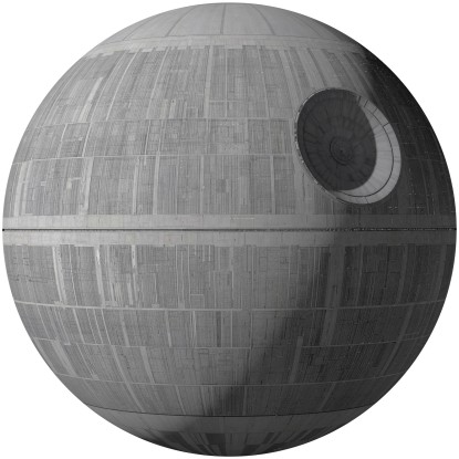 Komar Samolepiaca vliesová fototapeta Star Wars XXL Death Star 127 x 127 cm