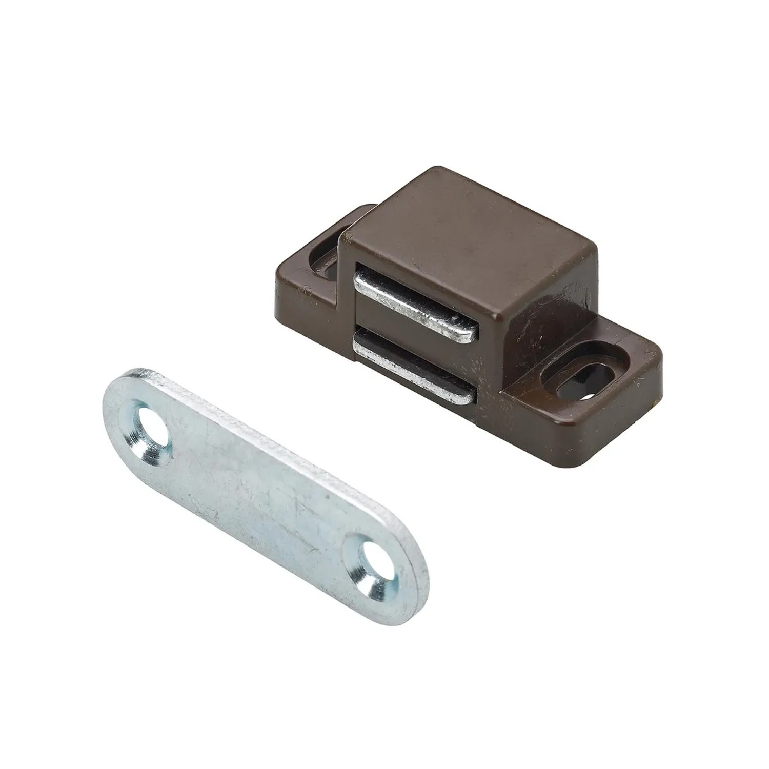 E-shop Hettich Magnetická západka, 2 kg, hnedá, 36 x 13 x 17 mm, 4 ks