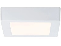 Paulmann Stropné LED svietidlo Lunar biele matné 17 cm hranaté