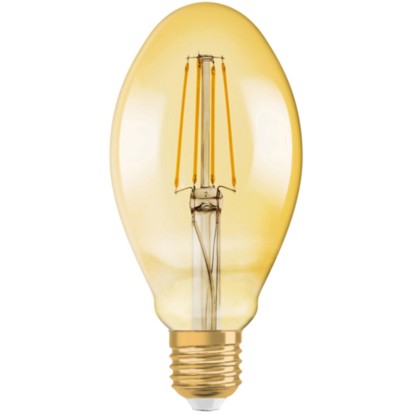 OSRAM LED žiarovka 1906 Oval 40, E27, 4 W, 470 lm, 2400 K, jantárová