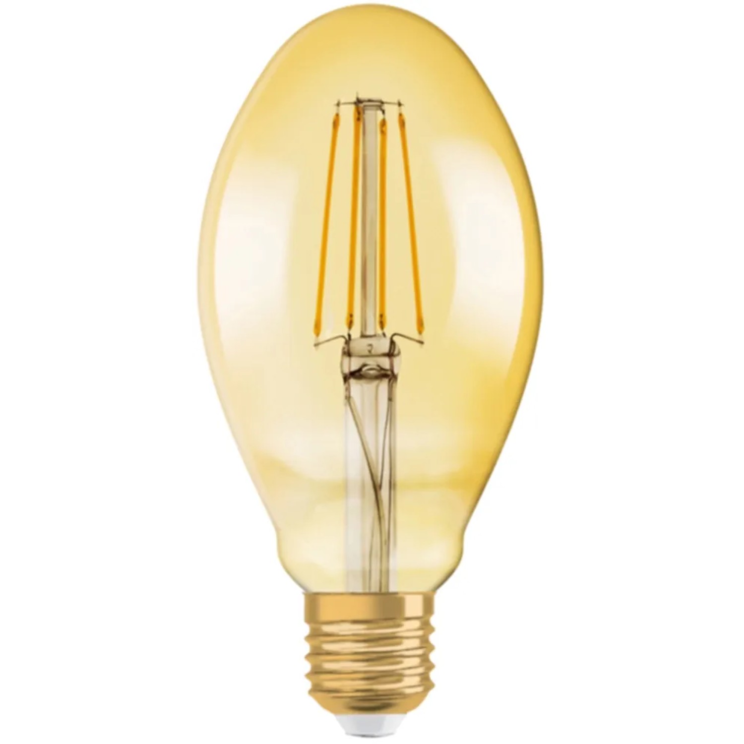 E-shop OSRAM LED žiarovka 1906 Oval 40, E27, 4 W, 470 lm, 2400 K, jantárová