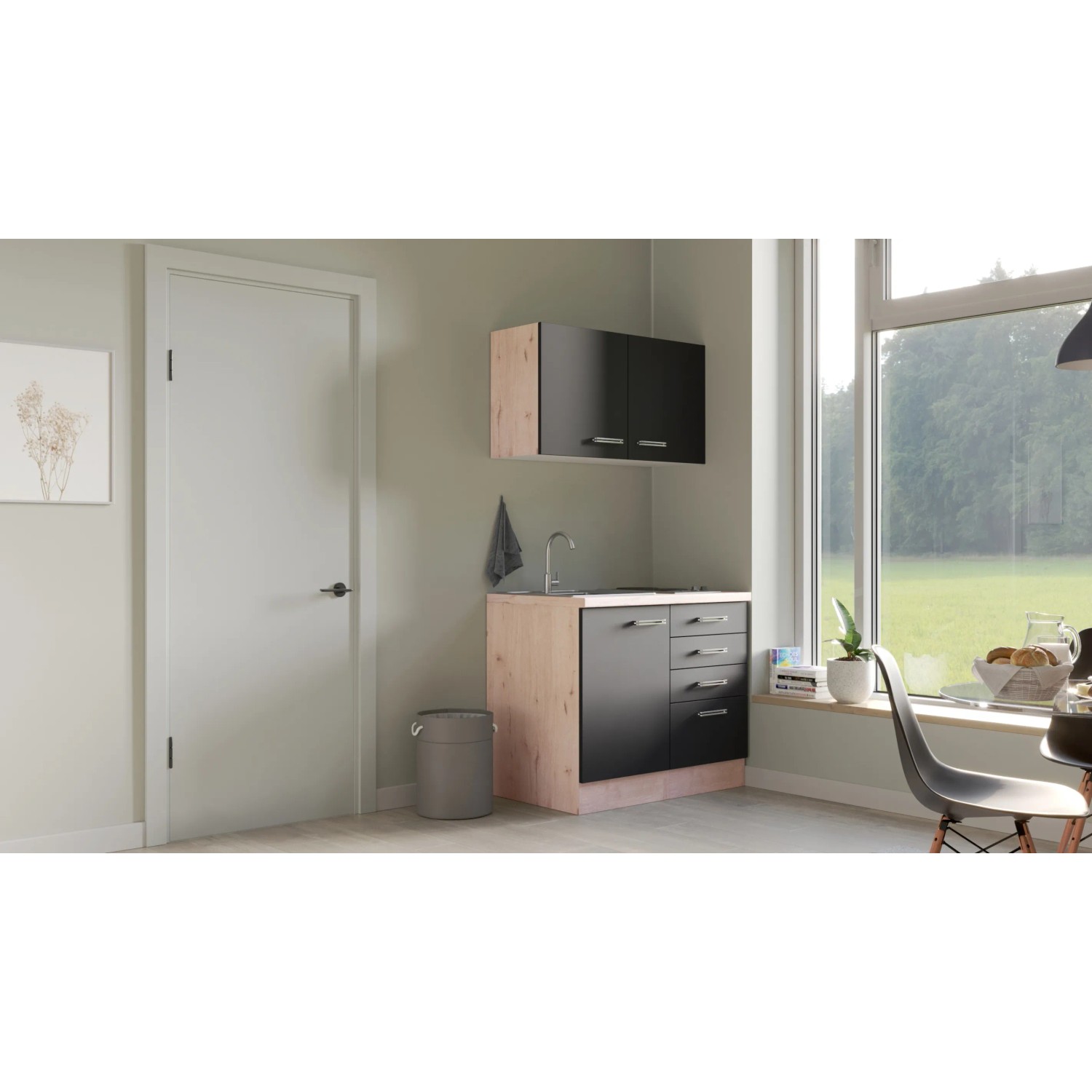E-shop Flex-Well Kuchyňa Lara 100 cm/typ 1 - varná doska