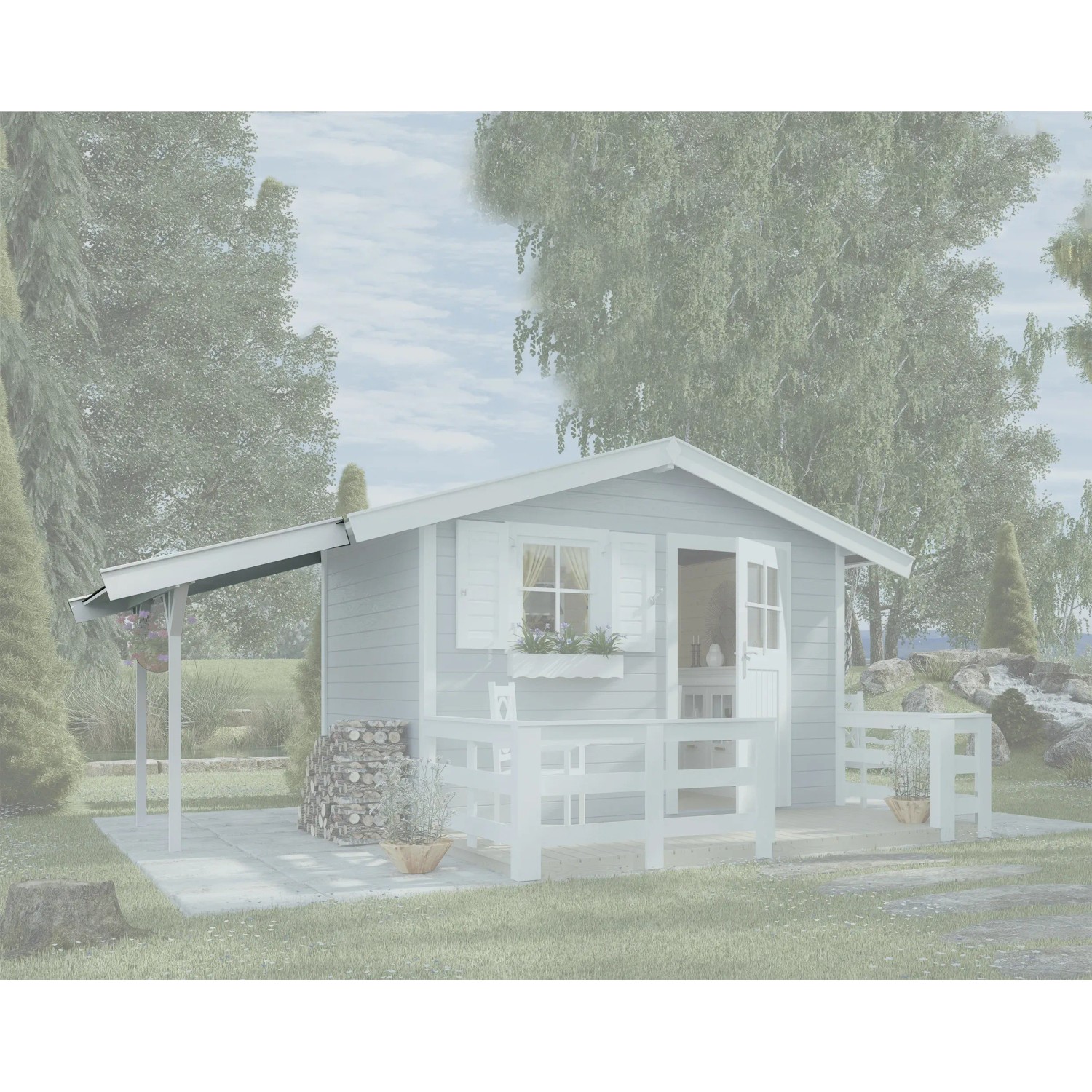 E-shop Weka Pultová strecha pre domčeky s hr. steny 19 a 21 mm, biela, 86 x 200 cm