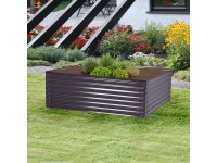 Floraworld Vyvýšený záhon Welle antracitový 150 x 60 x 60 cm
