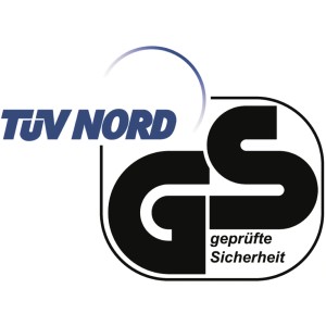 Značka GS pre testovanú bezpečnosť hojdačky Happy People, certifikované TÜV Nord.