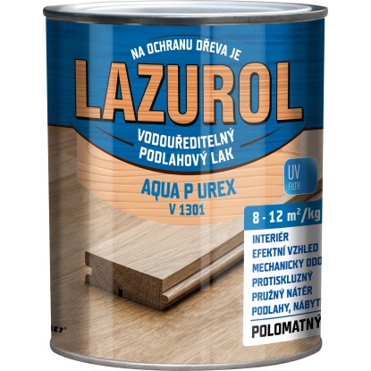 Lazurol Lak na drevo polomatný Aqua P Urex V1301 bezfarebný 600 g