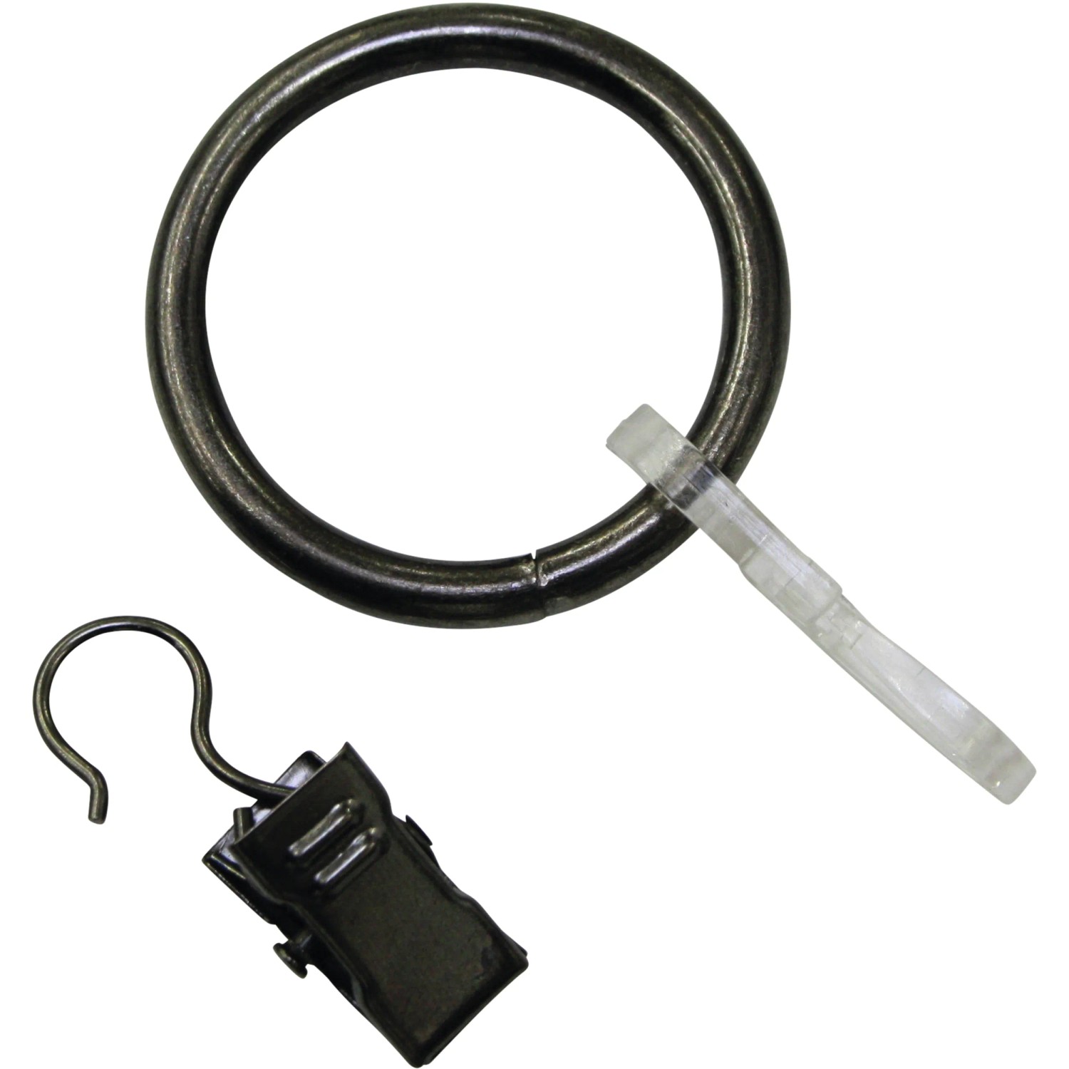 E-shop Gardinia Záclonové krúžky Europa na pr. 19 mm strieborné 12 x 10 cm, 10 ks