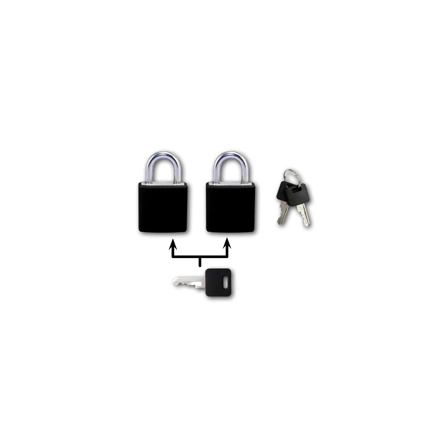 E-shop Richter Visiaci zámok 2402 20 mm, 2 x 2 ks