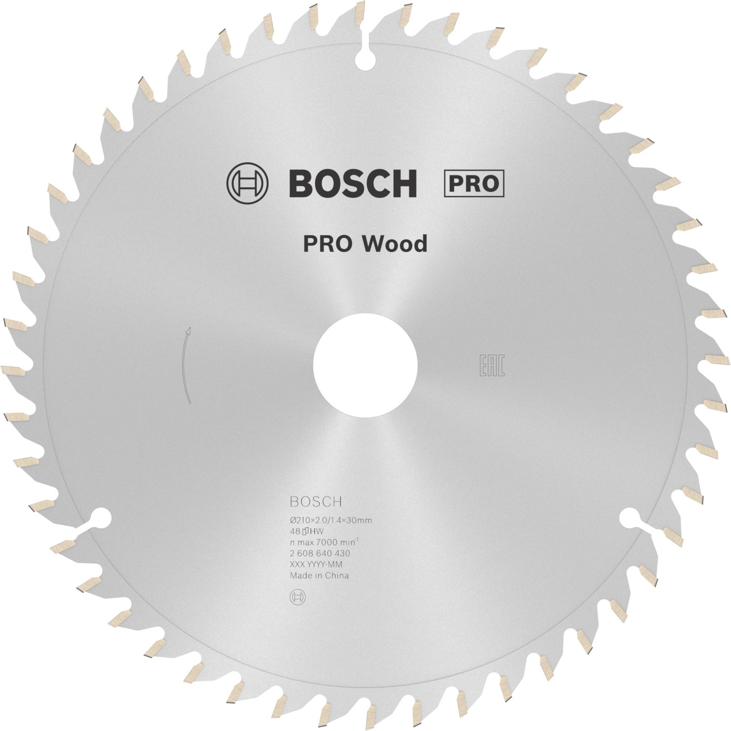 E-shop Bosch Pílový rezný kotúč PRO Wood, pr. 210 x 30 x 2 mm (z48)