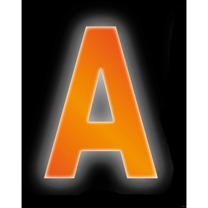 Conacord Reflexné domové písmeno A, oranžové, 8 cm
